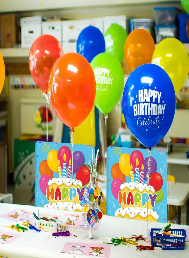 Maniaacer Birthday Chair Covers Birthday Seat Cover Colorful Chair Seat Covers Happy Birthday Dining Chair Slipcovers for Classroom Seat Decorations for Classroom School Home Kids Birthday Party Decor, 2 PCS - Image 4